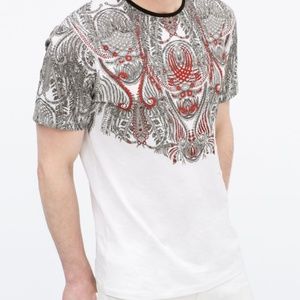 Zara Man Paisley Floral Tee